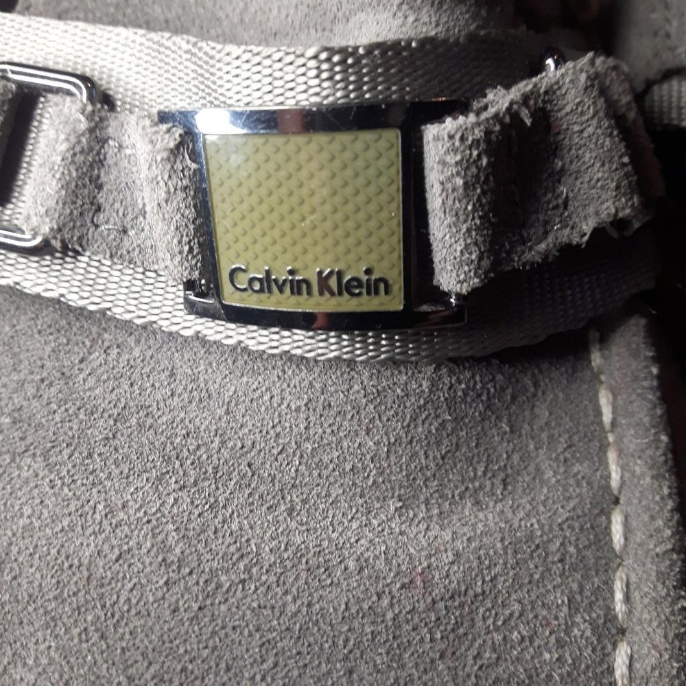 Calvin Klein Men's Suede Shoes Loafers Gray size 9M - Picture 3 of 5